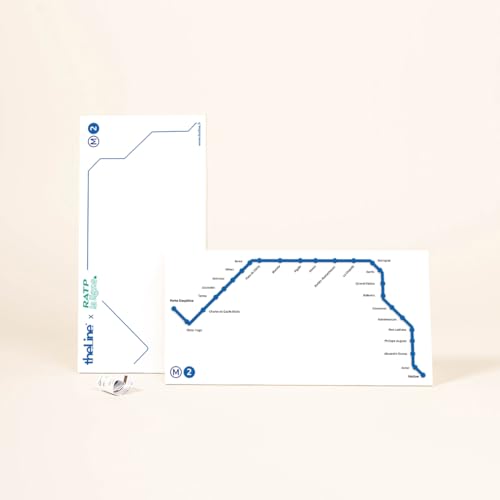 The Line - Linie 2 – RATP – Wanddekoration – Skyline – 13 cm von The Line