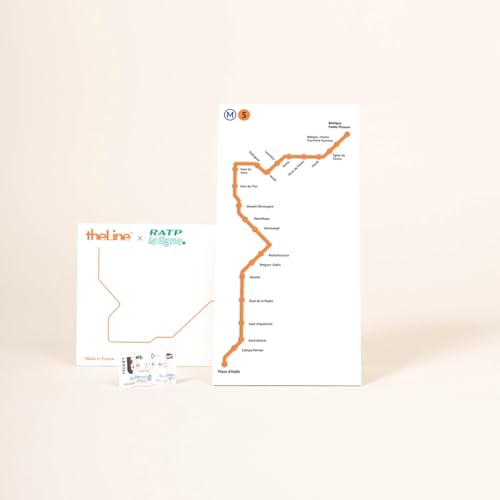 The Line - Linie 5 – RATP – Wanddekoration – Skyline – 13 cm von The Line