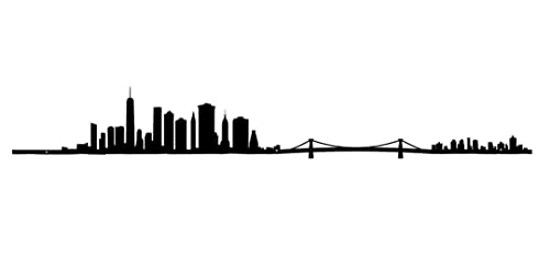 The Line - New York V2 - Dekofigur Wand - Skyline - 50cm - schwarz von The Line