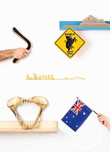 The Line - Sydney - Wanddeko Silhouette - Skyline - 50 cm - Gold von The Line