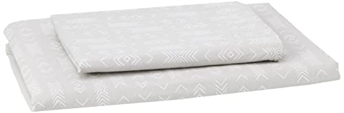 The Linen Yard Greenwich SB Duvet Set Grey, Grau, Single von The Linen Yard