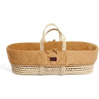 The Little Green Sheep Natural Quilted Moses Basket and Mattress - Honey von The Little Green Sheep