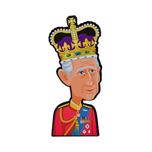 King Charles Kühlschrankmagnet – tolles Souvenir der königlichen Krönung mit individuellem Design von The London Toy Company von The London Toy Company