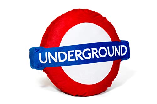 Offiziell Lizenziertes Londoner U-Bahn-Logo-Kissen – niedliches weiches Plüschtier für Kinder und Sammler – Transport für London von The London Toy Company