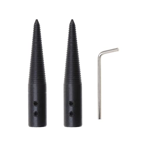 The Lord of the Tools 1 Paar Konischer Spindeladapter mit Gewinde Polierstange Linker und rechter Gewindeadapter mit Schraubenschlüssel für Bankpolierscheibe Bankschleifer 8-mm Laubenloch von The Lord of the Tools