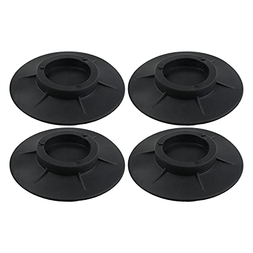 4 Stück Pads für Waschmaschine, Stoßdämpfer, Anti-Vibration, aus Gummi, für Wäschetrockner, Schwarz von The Lord of the Tools