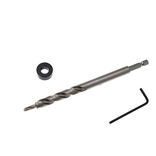 The Lord of the Tools HSS Twist Stufenbohrer Schnellwechselbohrer Spiralbohrer 3/8'' Hex Shank Drill mit Tiefenstop Schraubendreher-Bit von The Lord of the Tools