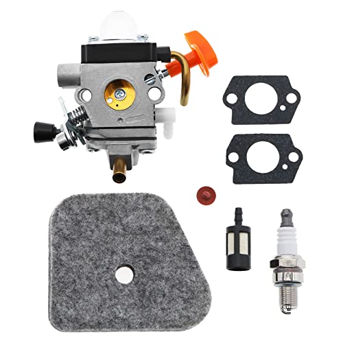 The Lord of The Tools Set mit 7-teiligem Vergaser-Set 41801200607 41801200608 41801200610 kompatibel mit Stihl FS87 FS90 FS100 FS110 HT100 HT101 HL100 Vergaser Air Filter Serie Schraubstock-S von The Lord of the Tools