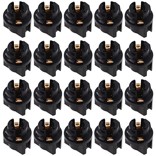 The Lord of The Tools 20 Stück T5 Twist Lock Sockel Mini Keil Glühbirne Sockel für T5 17 18 27 37 57 58 70 73 74 79 85 86 206 207 286 306 2721 von The Lord of the Tools
