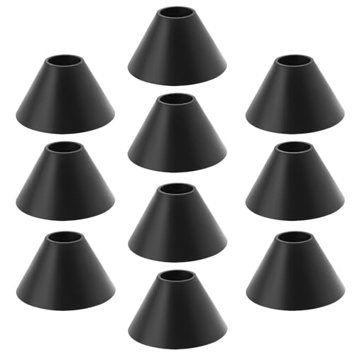 The Lord of the Tools 10 Stück M8-Toilettenbolzen Gummischeiben für Toilettensitz-Scharnierbeschlag Ersatz 25mm x10 mm x14 mm Schrauben Toilettentank Konische Rutschfeste Unterlegscheiben Schwarz von The Lord of the Tools
