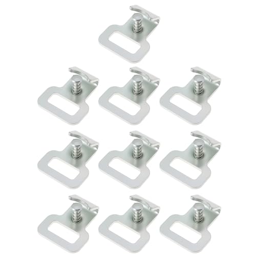 The Lord of the Tools 10Pcs Flache Haken 1 Zoll Haken für Pole Binden Track 30x25x13mm Silber The Lord of the Tools 10Pcs Flache Haken 1 Zoll Haken für Pole Binden Track 30x25x13mm Silber von The Lord of the Tools