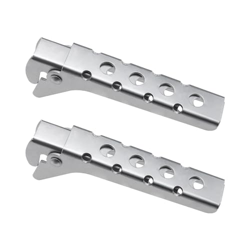 The Lord of the Tools 2 Stück Anti-Verbrühungs Aluminiumlegierung Töpfe Pfanne Clip Heißluftfritteuse Pfannen Greifer Sofortiger Topfheber Retriever-Zange Küchen-Retriever für Dampfgaren (Silber) von The Lord of the Tools