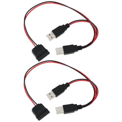 The Lord of the Tools 2 Stück D59 USB Typ A Stecker auf SATA + 15-poliges USB Typ A Stromkabel für 2,5 Zoll oder 1,8 Zoll Festplatten The Lord of the Tools 2 Stück D59 USB Typ A Stecker auf SATA + 15-poliges USB Typ A Stromkabel für 2,5 Zoll oder 1,8 Zoll Festplatten von The Lord of the Tools