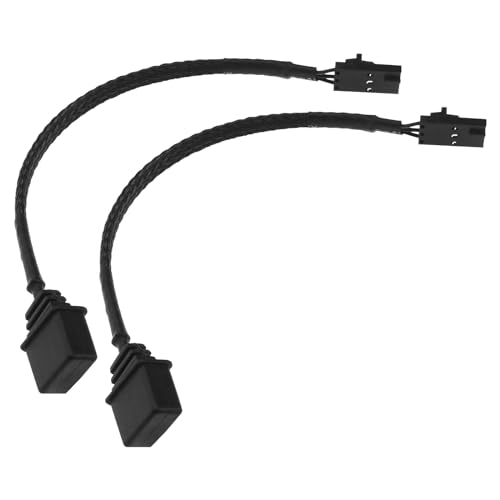 The Lord of the Tools 2 x Standard-3-poliger ARGB-Adapter-RGB-Adapterkabel, Schwarz, Kunststoff, Metall, kompatibel mit Corsair Commander Pro, Lighting Node Pro, Commander Core XT The Lord of the Tools 2 x Standard-3-poliger ARGB-Adapter-RGB-Adapterkabel, Schwarz, Kunststoff, Metall, kompatibel mit Corsair Commander Pro, Lighting Node Pro, Commander Core XT von The Lord of the Tools