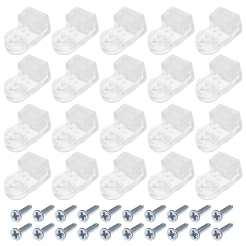 The Lord of the Tools 20 Stück transparente Glashalter-Clips für ca. 3–4 mm dickes Glas mit 3,5 x 16 mm Schrauben The Lord of the Tools 20 Stück transparente Glashalter-Clips für ca. 3–4 mm dickes Glas mit 3,5 x 16 mm Schrauben von The Lord of the Tools