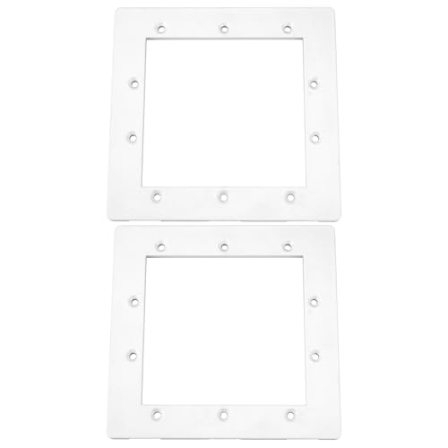 The Lord of the Tools Pool-Skimmer-Frontplatte, Ersatzteil, Flanschrahmen, Skimmer-Dichtung, Ersatz für Basic Standard Mini Einbau-Skimmer (210 x 202 mm), 2 Stück von The Lord of the Tools