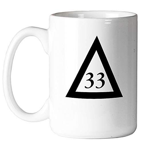 33. Grad Dreieck 11 Oz Kaffee Becher von The Freimaurer Exchange von The Masonic Exchange