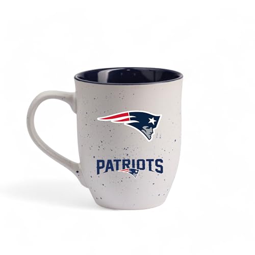 The Memory Company Lizenzierte NFL 425 ml gebogene gesprenkelte Tasse, New England Patriots von The Memory Company