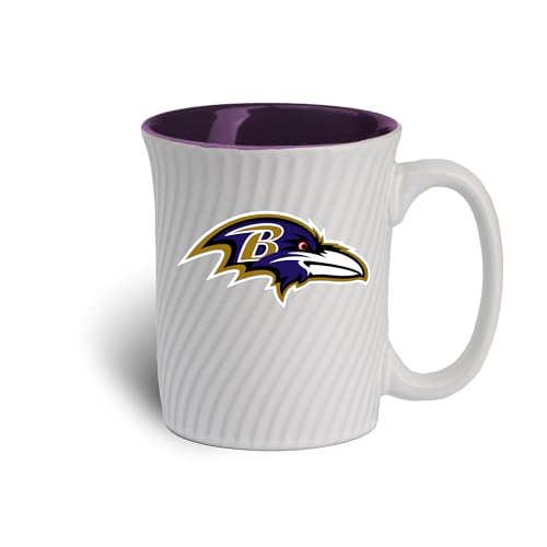 The Memory Company Lizenzierte NFL Swirl Tasse, 425 ml, Baltimore Ravens von The Memory Company