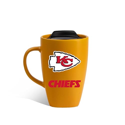 The Memory Company Offiziell lizenzierte NFL 425 ml quadratische Keramiktasse – Team-Logo-Kaffeetasse für Fußballfans von The Memory Company