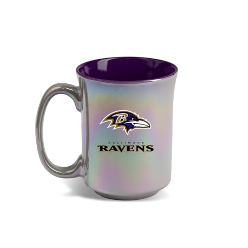 The Memory Company Offiziell lizenzierte NFL 425 ml schillernde Keramiktasse – Premium-Kaffeetasse mit Team-Logo, perfektes Fan-Geschenk, langlebiges Trinkgeschirr für heiße und kalte Getränke von The Memory Company