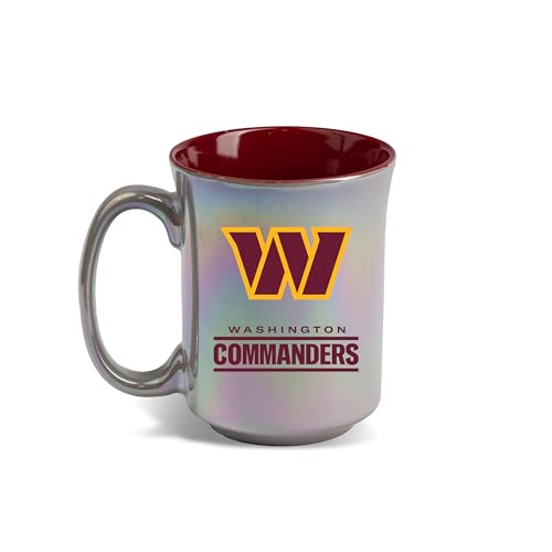 The Memory Company Offiziell lizenzierte NFL 425 ml schillernde Keramiktasse – Premium-Kaffeetasse mit Team-Logo, perfektes Fan-Geschenk, langlebiges Trinkgeschirr für heiße und kalte Getränke von The Memory Company