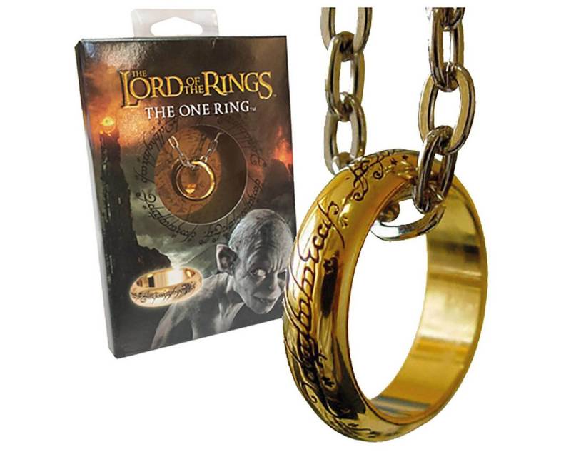 The Noble Collection Dekoobjekt The Noble Collection Herr der Ringe Der Eine Ring (vergoldet), Kuns von The Noble Collection