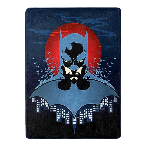 Northwest DC – Batman Silk Touch Überwurfdecke, 116,8 x 152,4 cm, Anti-Held von Northwest