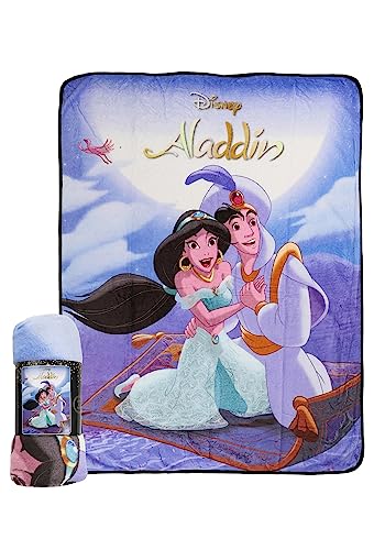 The Northwest Group, LLC Aladdin & Jasmine Magic Carpet Ride Micro Raschel Throw Blanket Standard von The Northwest Group, LLC
