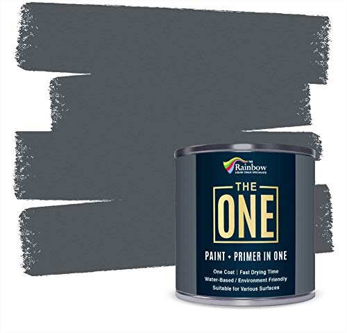 The One Paint Farbe für mehrere Oberflächen, 250 ml, Satin-Finish, grau von THE ONE