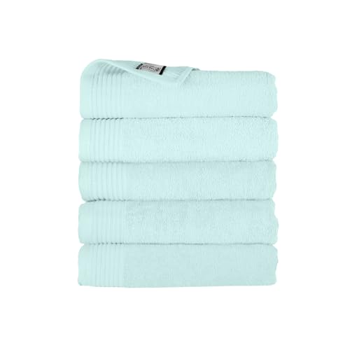 THE ONE TOWELLING Classic Handtücher - 70 x 140 cm - 5 Stück - Sparpackung - Hohe Feuchtigkeitsaufnahme - 100% gekämmte Baumwolle - Schnell trocknend - Handtuchset - Badetuch - Mint von THE ONE TOWELLING