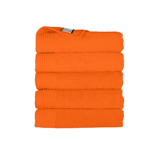 THE ONE TOWELLING Classic Handtücher - 70 x 140 cm - 5 Stück - Sparpackung - Hohe Feuchtigkeitsaufnahme - 100% gekämmte Baumwolle - Schnell trocknend - Handtuchset - Badetuch - Orange THE ONE TOWELLING Classic Handtücher - 70 x 140 cm - 5 Stück - Sparpackung - Hohe Feuchtigkeitsaufnahme - 100% gekämmte Baumwolle - Schnell trocknend - Handtuchset - Badetuch - Orange von THE ONE TOWELLING