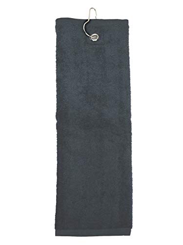 The One Towelling Golf Handtuch - reinigt Schläger, Bälle, Hände | 40 x 50 cm | 5 Stücke - Antraciet von The One Towelling