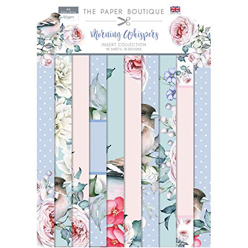 The Paper Boutique PB1305 Insert Pad Morning Whispers Collection Einlegeblatt, Mischpastellfarben, A4 von The Paper Boutique