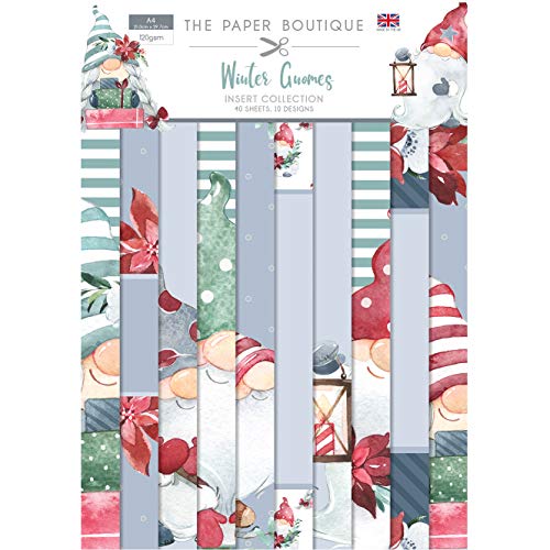 The Paper Boutique PB1400 Winter-Zwerge, Weiche Weihnachtsfarben, A4 von The Paper Boutique
