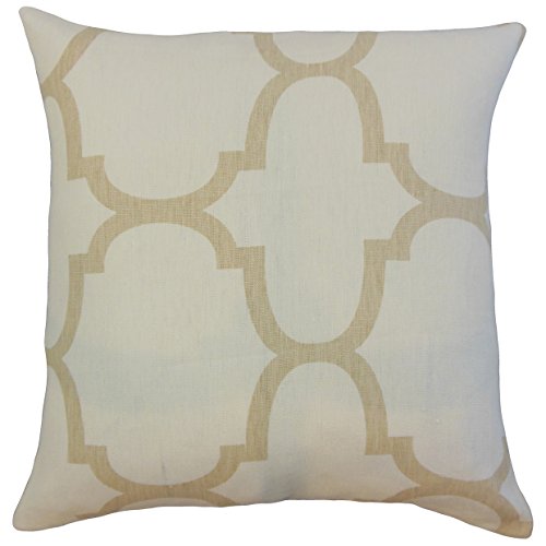 Das Kissen Collection Cascade Geometrische Kissenbezug, Tan von The Pillow Collection