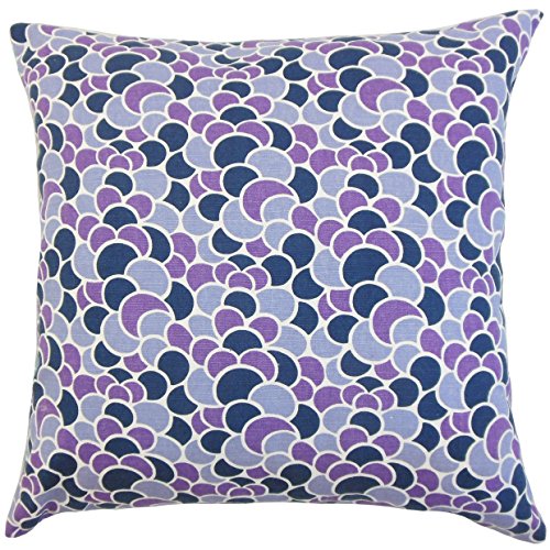 Das Kissen Collection Lily Geometrische Kissenbezug, Violett von The Pillow Collection