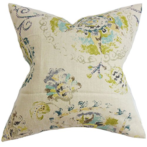 Das Kissen Collection Riah Kissenbezug mit Blumenmuster, Mehrfarbig von The Pillow Collection