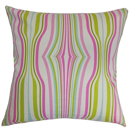 Das Kissen Collection cachoiera Streifen Kissenbezug, Pink von The Pillow Collection