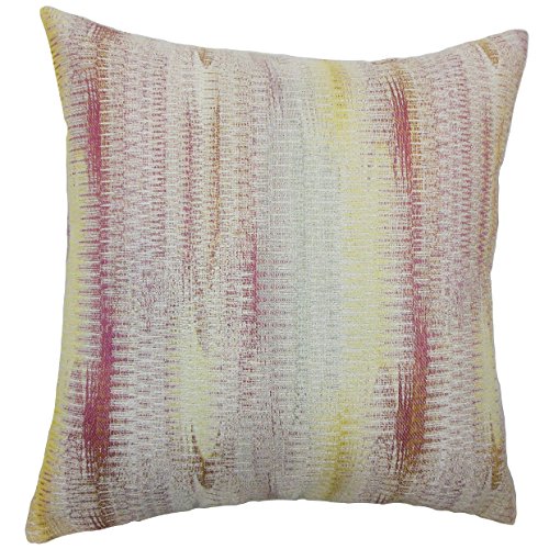 The Pillow Collection Ngozi Graphic Kissenbezug, Polyester, Rose, 46 x 46 cm von The Pillow Collection