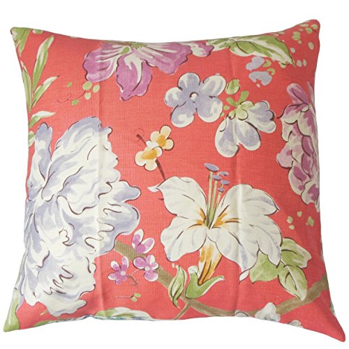 Das Kissen Collection niatohsa Kissenbezug, Blumenmuster, Pink von The Pillow Collection