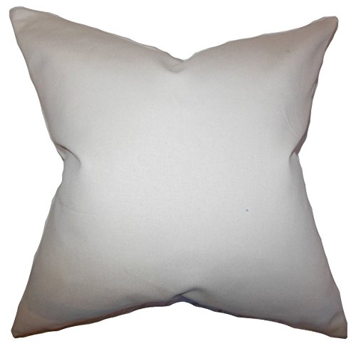 The Pillow Collection Mabel Kissenbezug, Baumwolle, hautfarben, 18x18 von The Pillow Collection