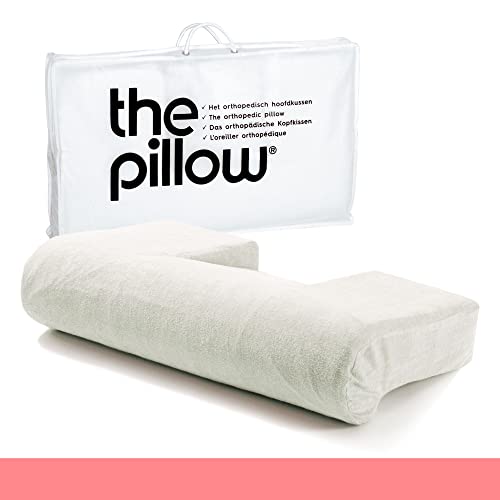 The Pillow Nackenstützkissen Kompakt Weich - Nackenstützkissen mit Einzigartiger 3-Teiliger Form - Weiche Festigkeit Bis 65kg - Hochwertiges Orthopädisches Kisse (Soft Latex, 54 x 31 x 14 cm) von The Pillow