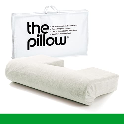 The Pillow Nackenksissen - Seitenschläferkissen mit Einzigartiger 3-Teiliger Form für Eine Ungezwungene und Natürliche Körperhaltung - ab 65 kg Körpergewicht - Inklusief Kissenbezug von The Pillow