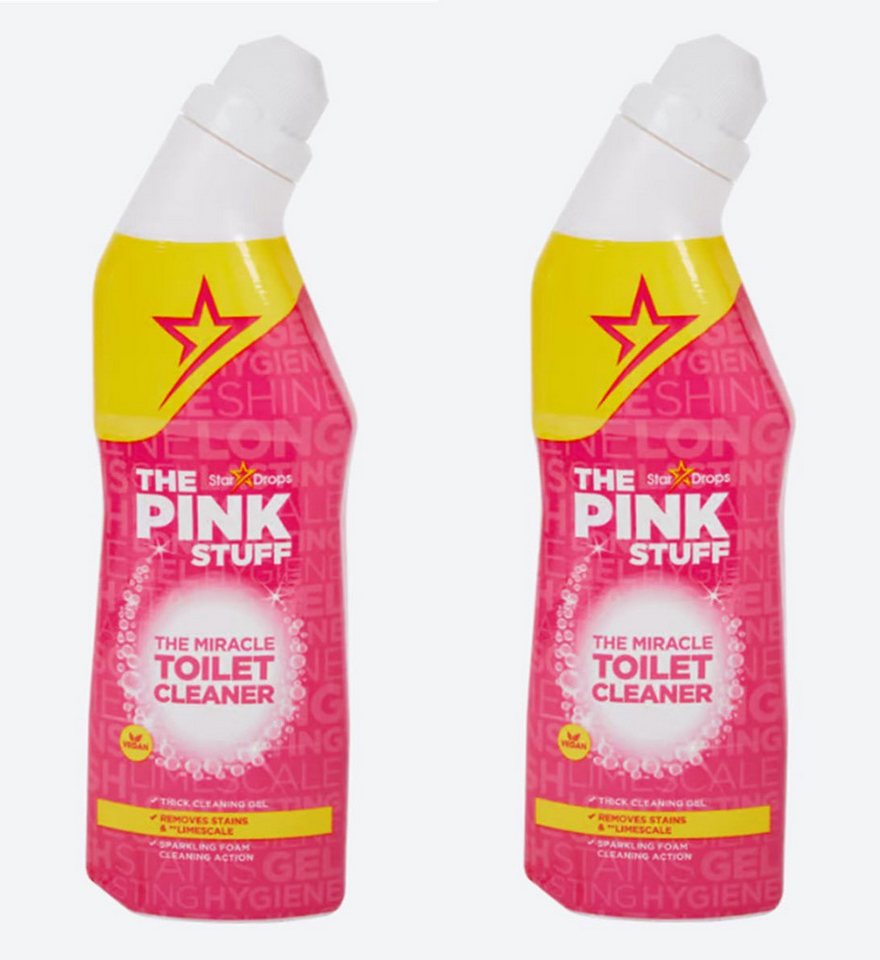 The Pink Stuff 2 x Pink Stuff WC-Gel je 750 ml Toiletten-Gel Toilettenreiniger WC-Reiniger (2-St) von The Pink Stuff