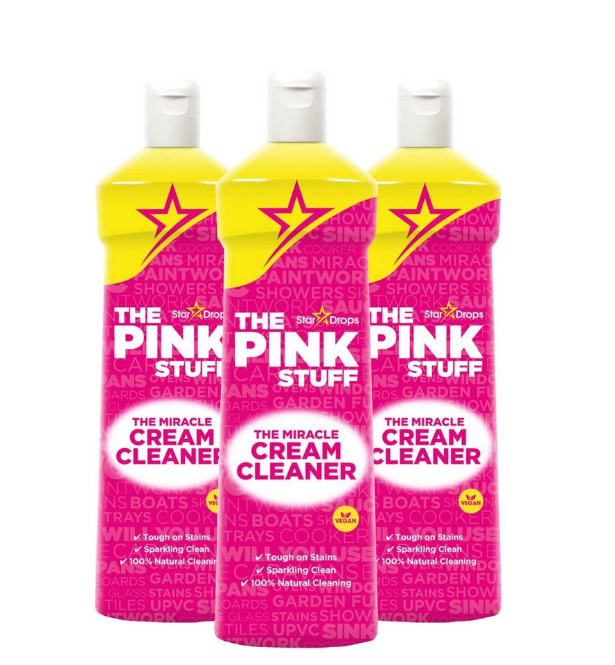 The Pink Stuff 3 x Stardrops The Pink Stuff Miracle Cream Cleaner Reinigungsmilch je Küchenreiniger The Pink Stuff 3 x Stardrops The Pink Stuff Miracle Cream Cleaner Reinigungsmilch je Küchenreiniger von The Pink Stuff