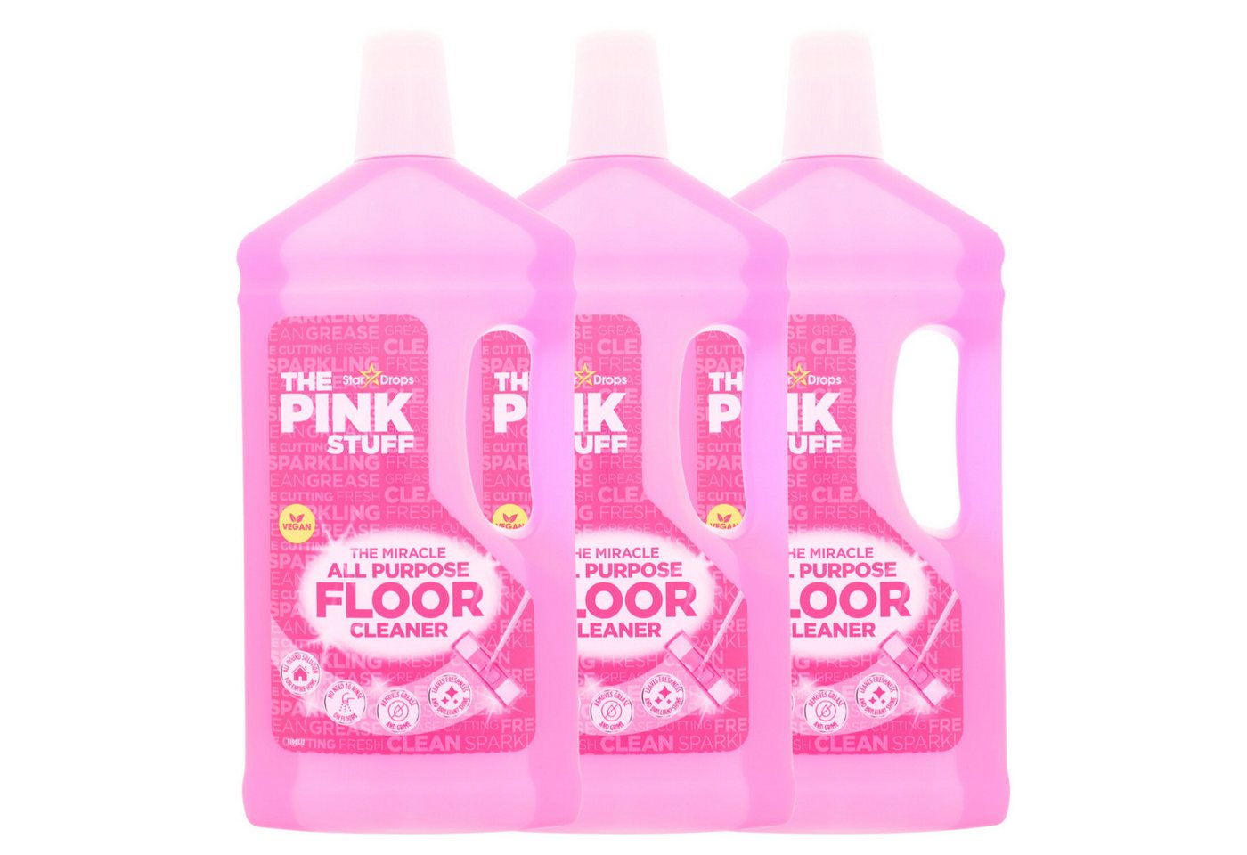 The Pink Stuff 3x Stardrops The Pink Stuff Allzweck und Bodenreiniger je 1 Liter The Schutzwachs The Pink Stuff 3x Stardrops The Pink Stuff Allzweck und Bodenreiniger je 1 Liter The Schutzwachs von The Pink Stuff