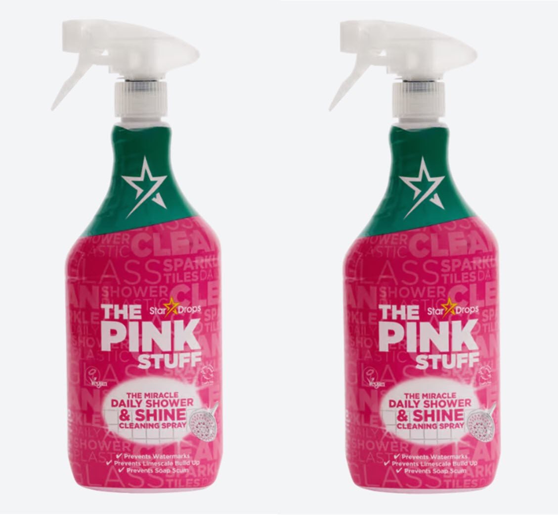 The Pink Stuff The Pink Stuff Daily Shower & Shine 2 x 850 ml Miracle Reinigungsspray Flüssigreiniger The Pink Stuff The Pink Stuff Daily Shower & Shine 2 x 850 ml Miracle Reinigungsspray Flüssigreiniger von The Pink Stuff