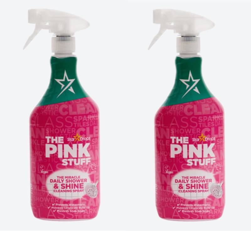 The Pink Stuff The Pink Stuff Daily Shower & Shine 2 x 850 ml Miracle Reinigungsspray Flüssigreiniger von The Pink Stuff