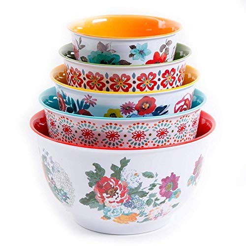 The Pioneer Woman Traveling Vines Rührschüssel-Set, 10-teilig (10-teilig, Country Garden) von The Pioneer Woman